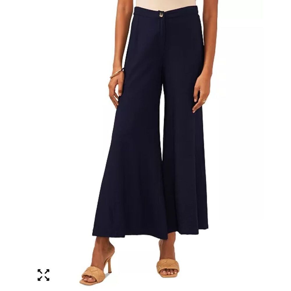$109 Vince Camuto Women's Women's Elastic-Back Wide-Leg Trousers size medium m11